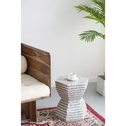 Teal Square Accent Stool J877599