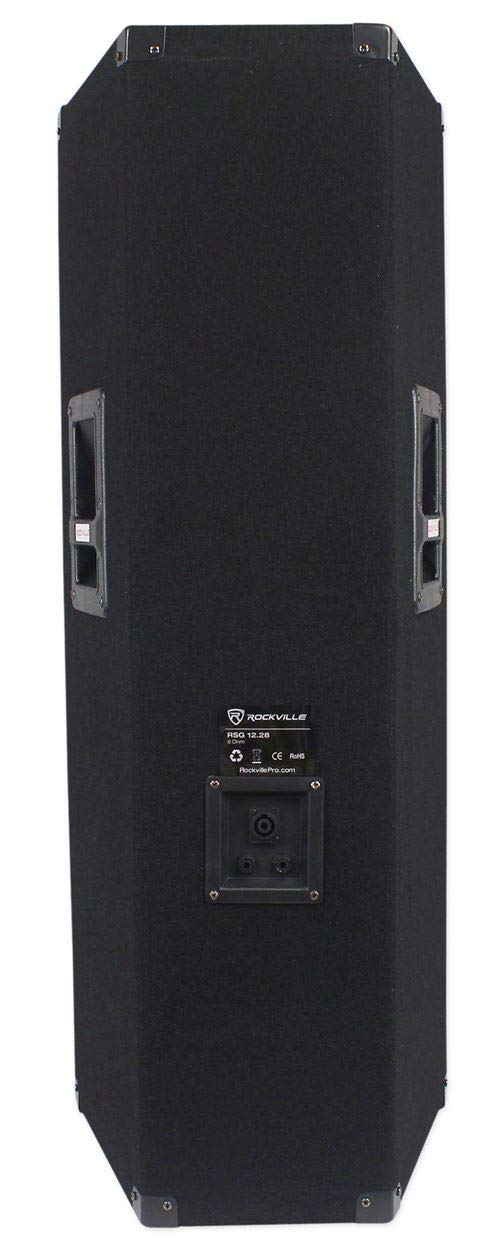 Dual 12" 3-Way 8-Ohm Passive PA Speaker, 2-Pack A571