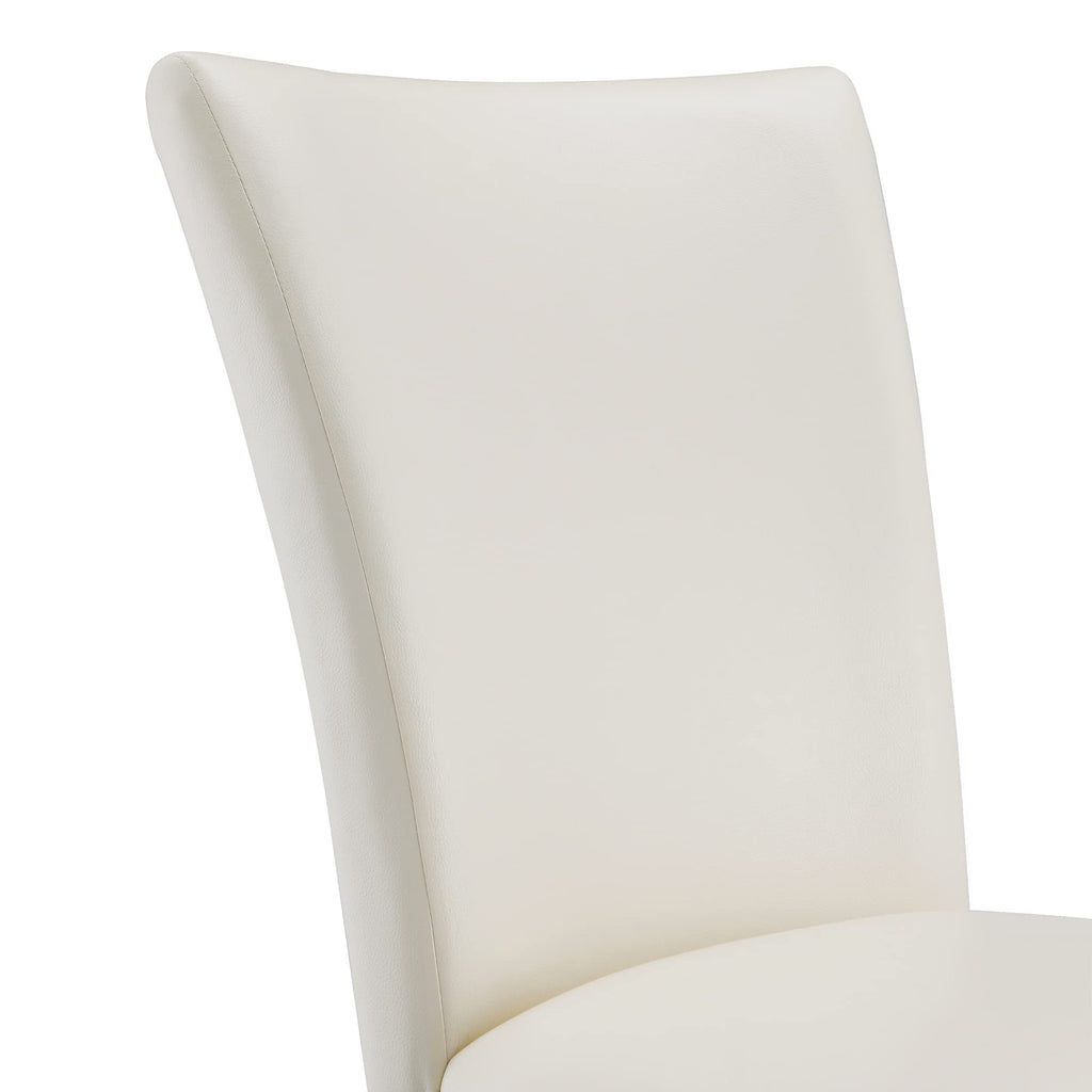 Faux Leather Upholstered Dining Chairs Set of 2 F56371