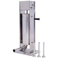 Stainless Steel Vertical Sausage Stuffer 15LB/7L with 4 Stuffing Tubes U1170