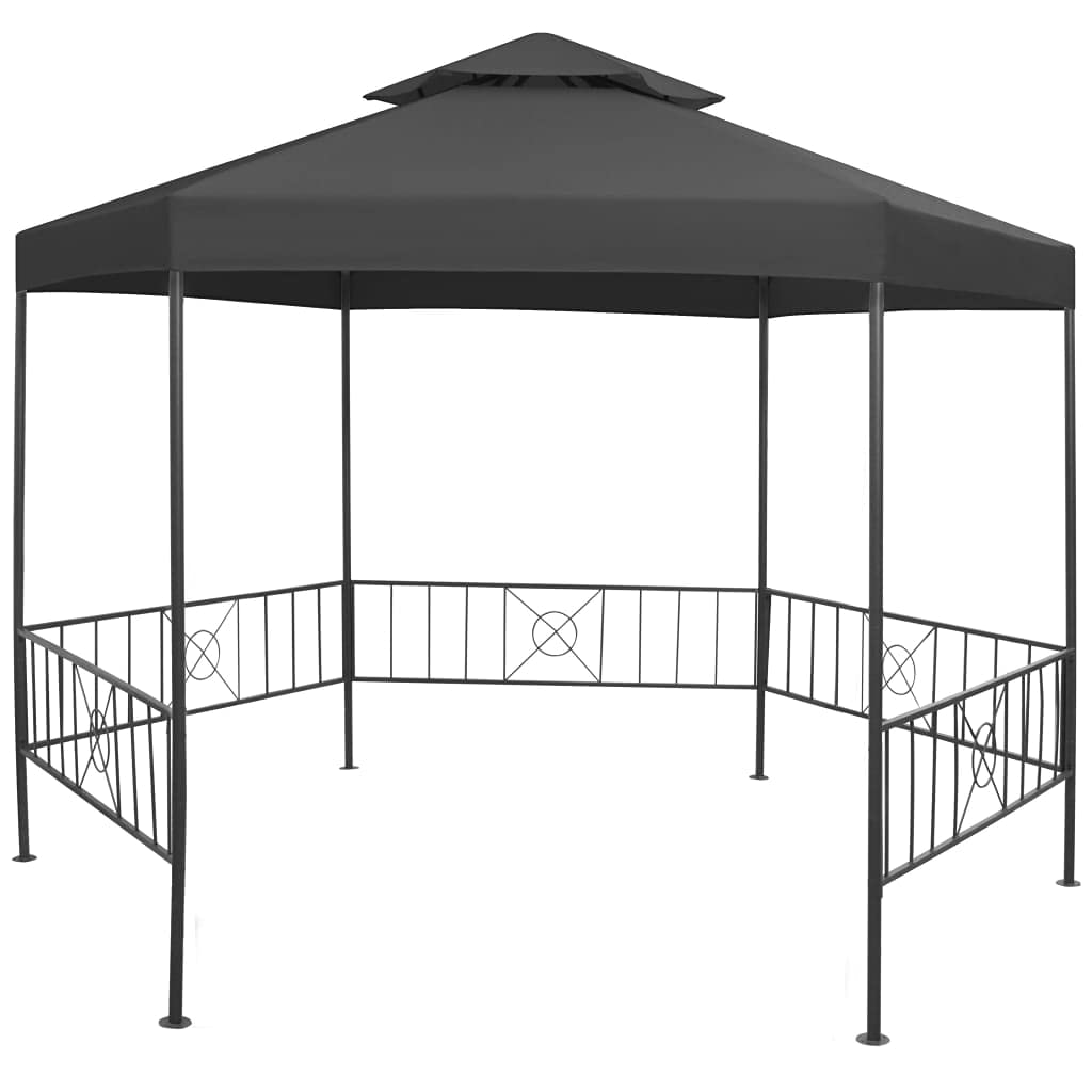 Gazebo Tent 10.6'x9'x8.7' Anthracite H460645
