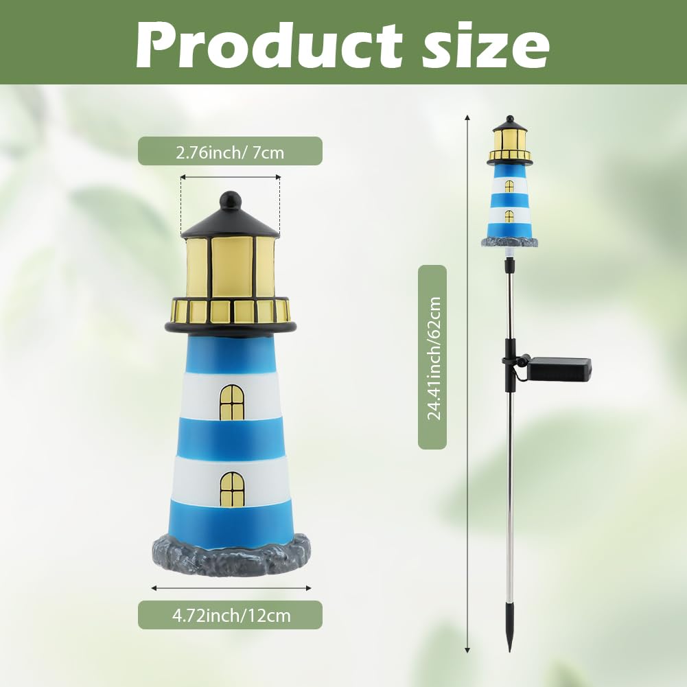 2 Pack 7 Color Changing Solar Garden Stake Lights J902410