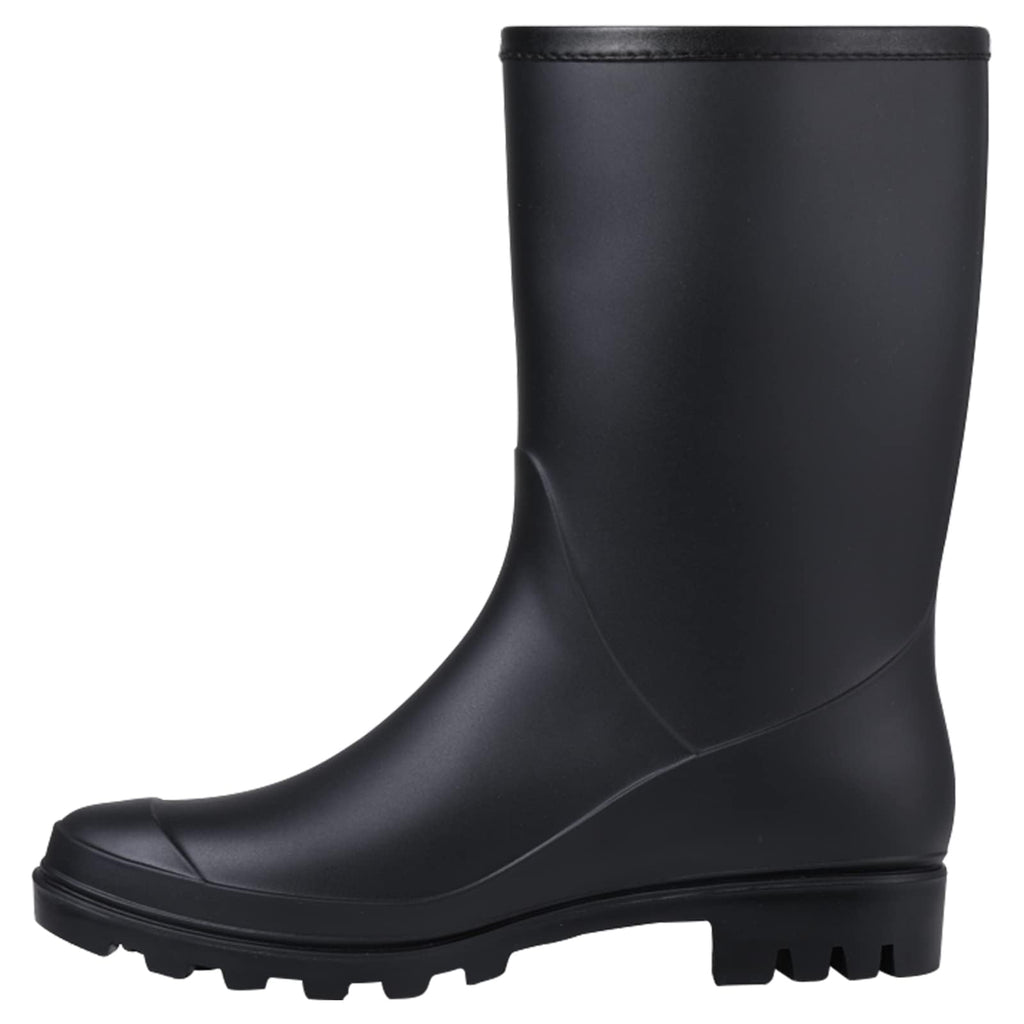 Mid Calf Waterproof Rain Boots with Buckle O9115
