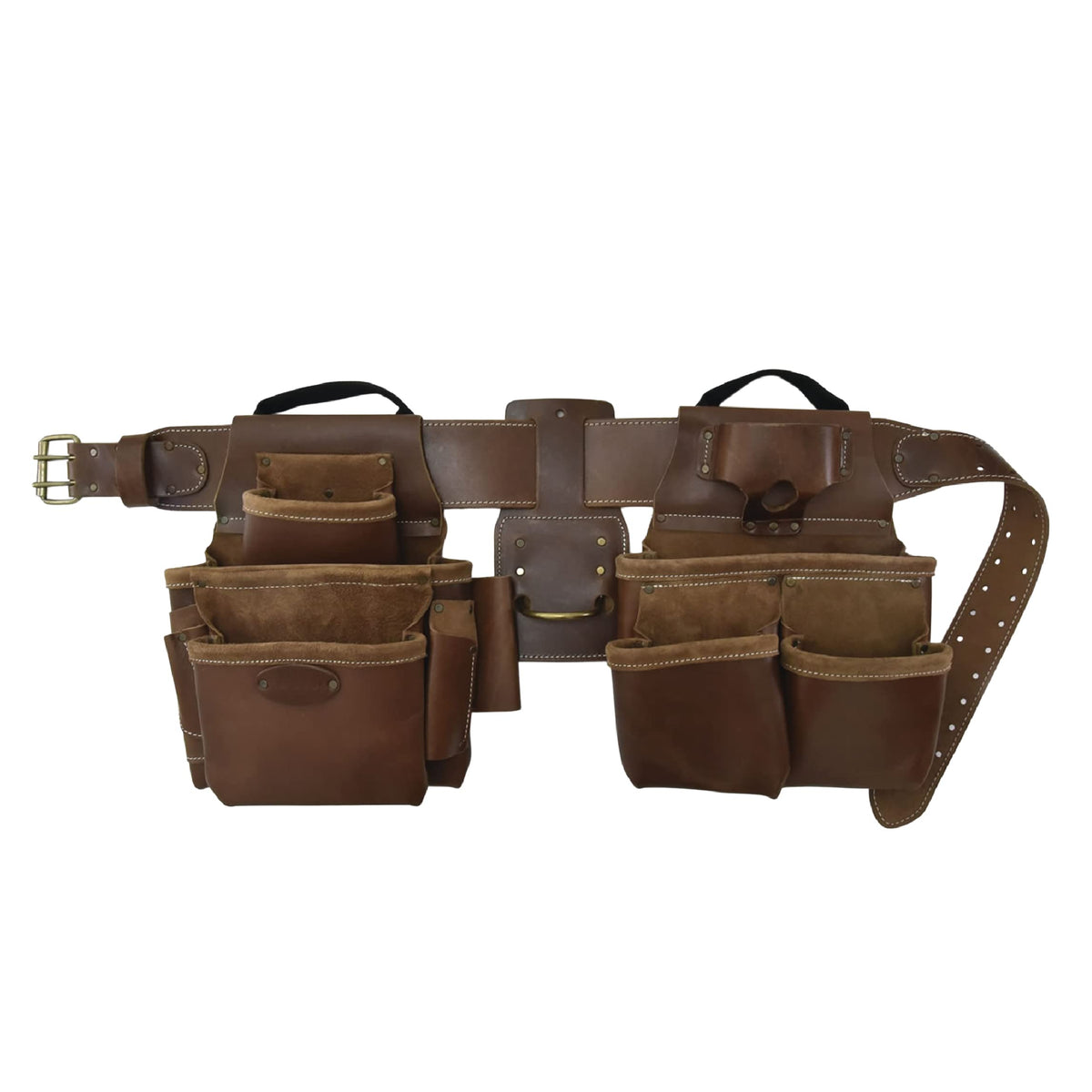 Leather 4 Piece Tool Belt Set with 17 Pockets B798263