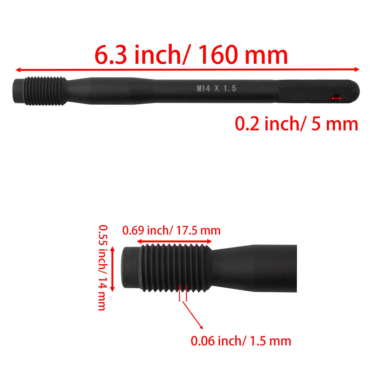 M14x1.5 Steel Wheel Alignment Pin I42705
