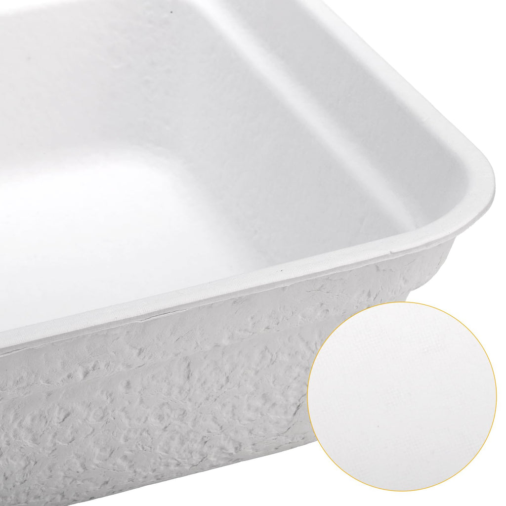 8 Pack White Cardboard Disposable Cat Litter Boxes M36603