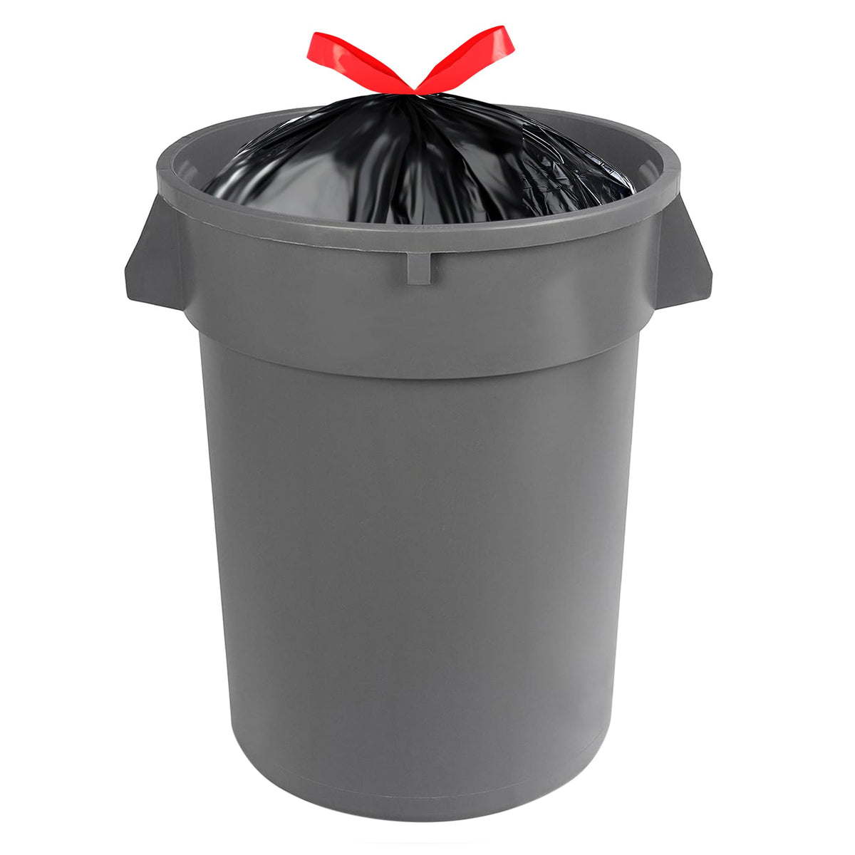 Multipurpose Drawstring Trash Bags, 30 Gallon, Tear Resistant, 50 Count F5468