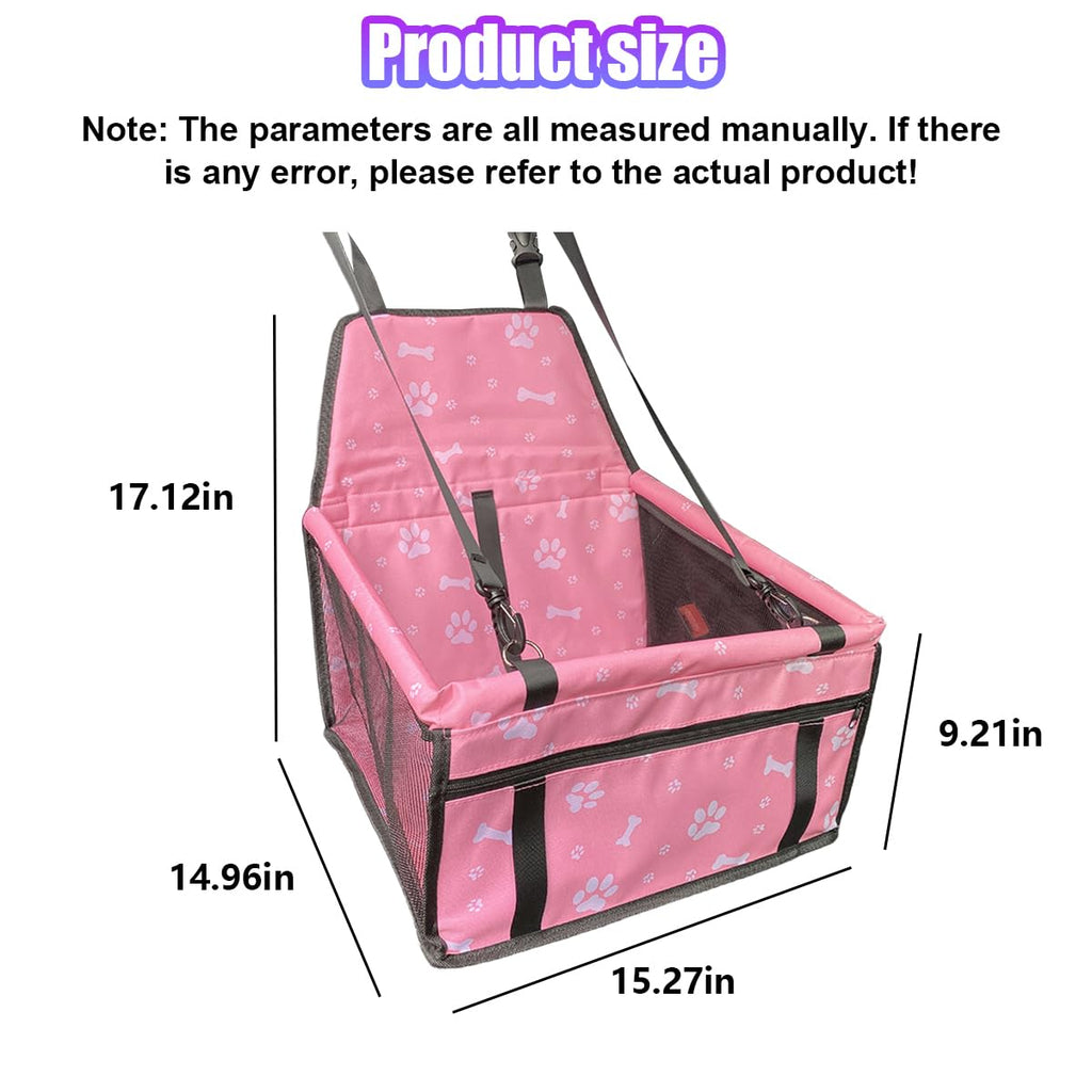 Pink Waterproof Oxford Pet Car Seat G714632