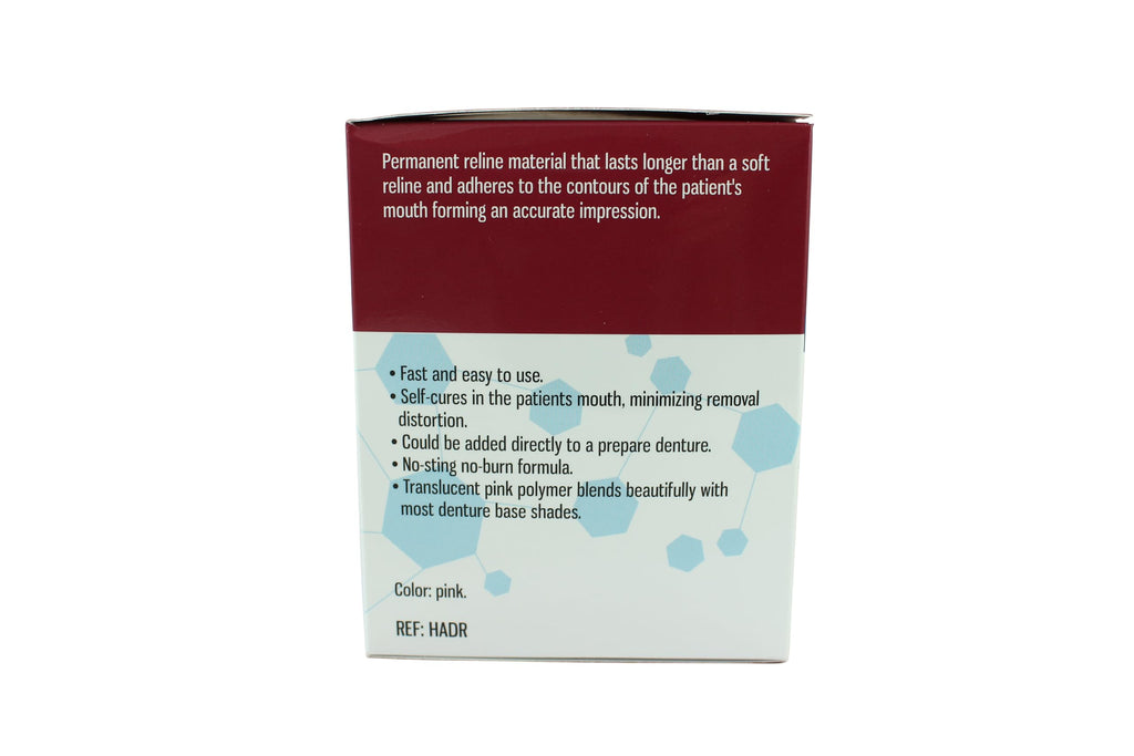 Hard Denture Reline Kit, Acrylic-Based, Self-Curing, Translucent Pink T761
