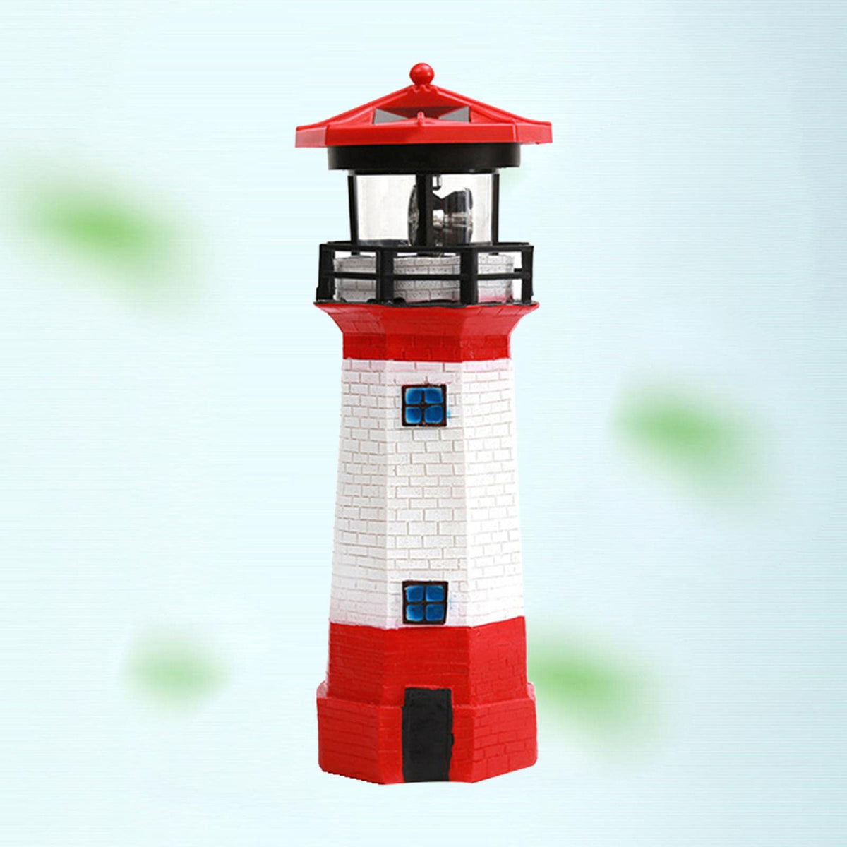 Solar Powered LED Rotating Lighthouse Light O14088