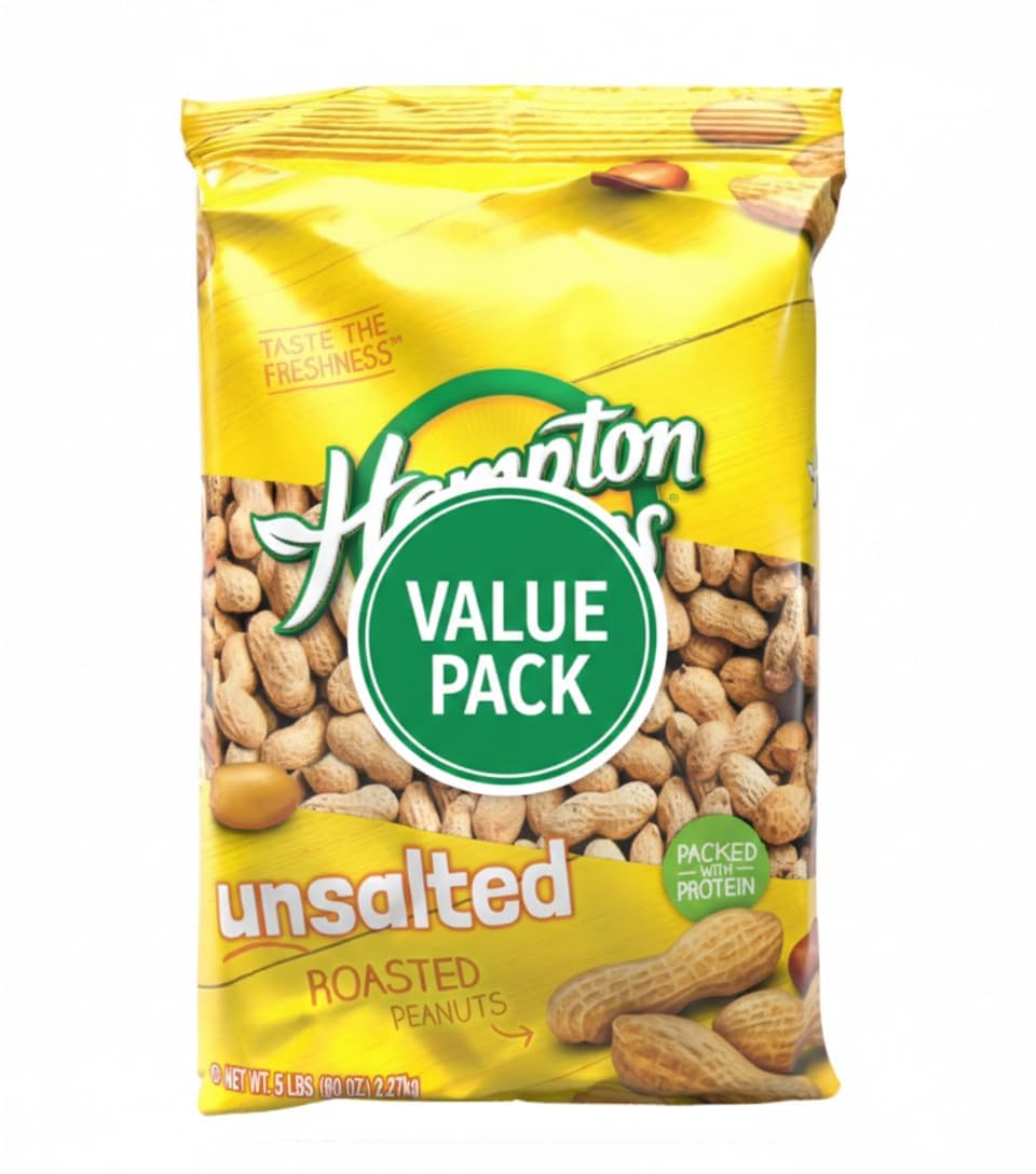 Roasted Unsalted In-Shell Peanuts 5 lb Bag W14326