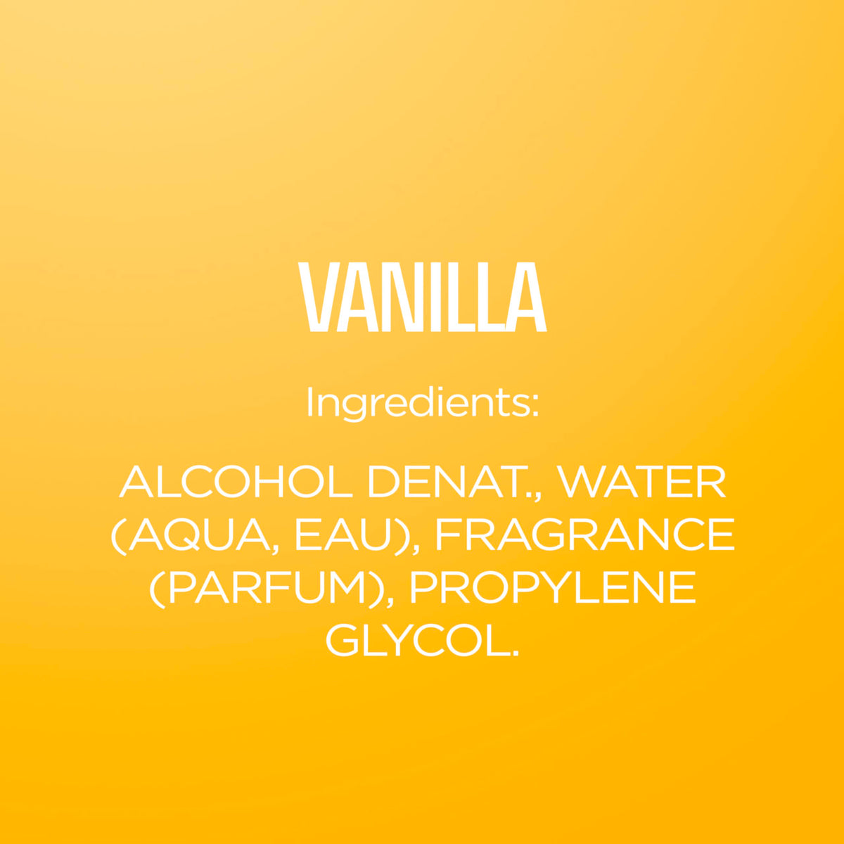 Vanilla Body Spray 8 fl oz (Pack of 2) U5349