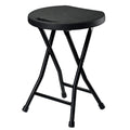 18 inch Portable Folding Plastic Stool with Steel Frame L924