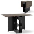 Drop Leaf Dining Table with Open Shelves & Drawer K798