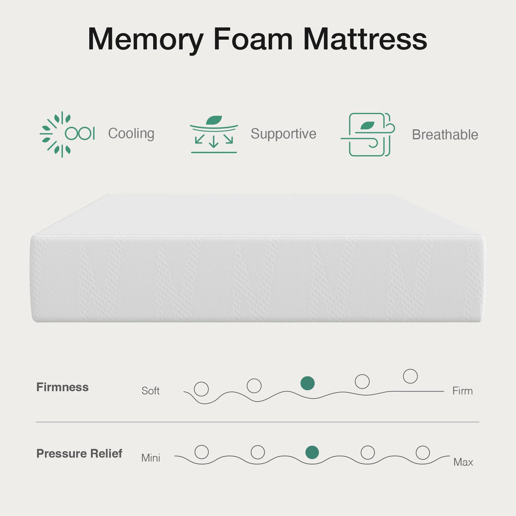 10 Inch Gel Memory Foam Full Mattress Q344