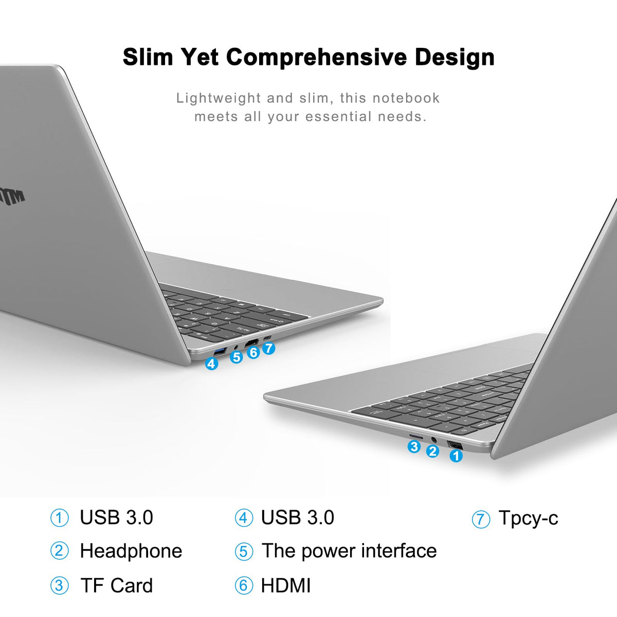 15.6 Inch Laptop 8GB RAM 512GB SSD 1080P FHD IPS O7376