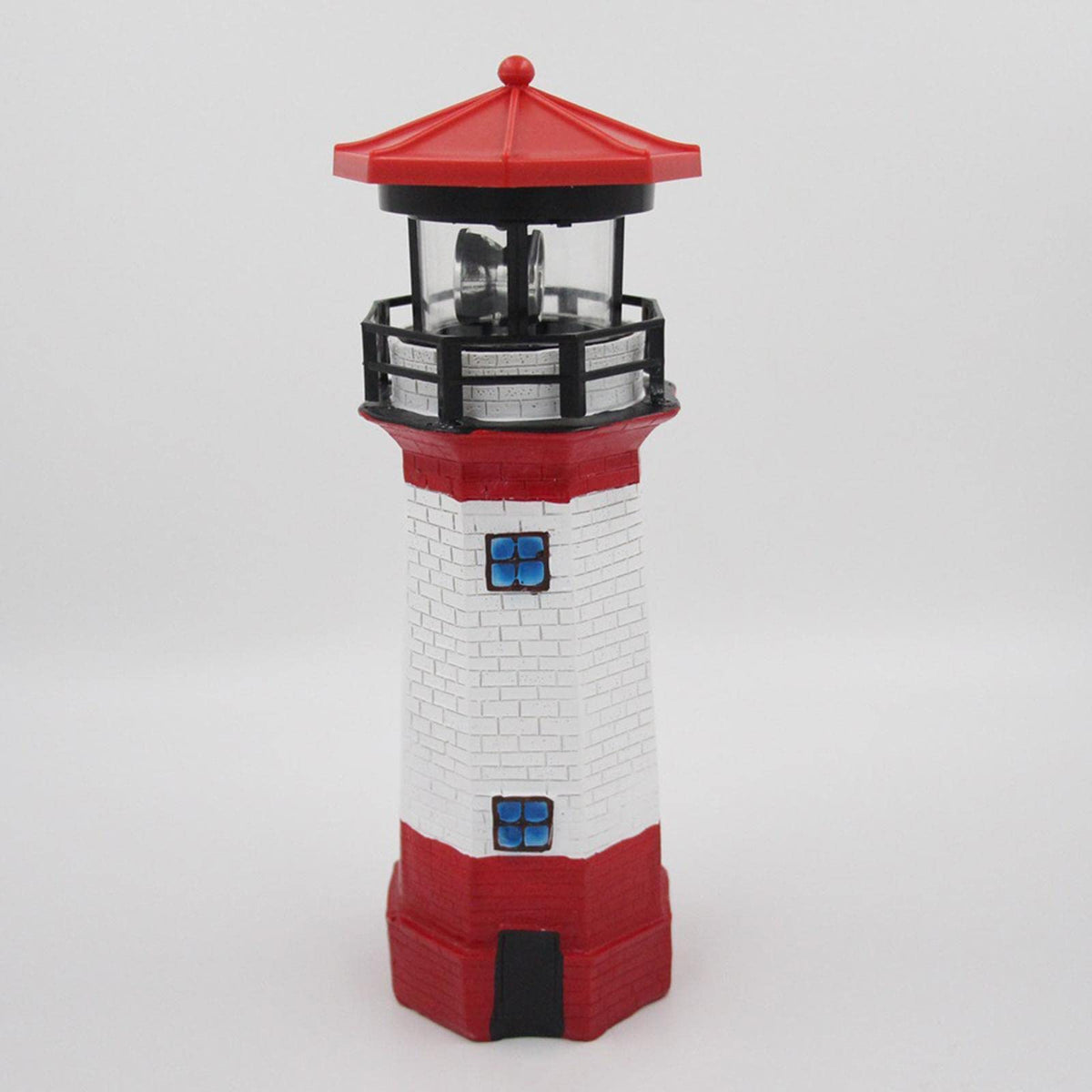 Solar Powered LED Rotating Lighthouse Light O14088