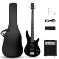 Electric Bass Guitar 4 String Kit Black R906704