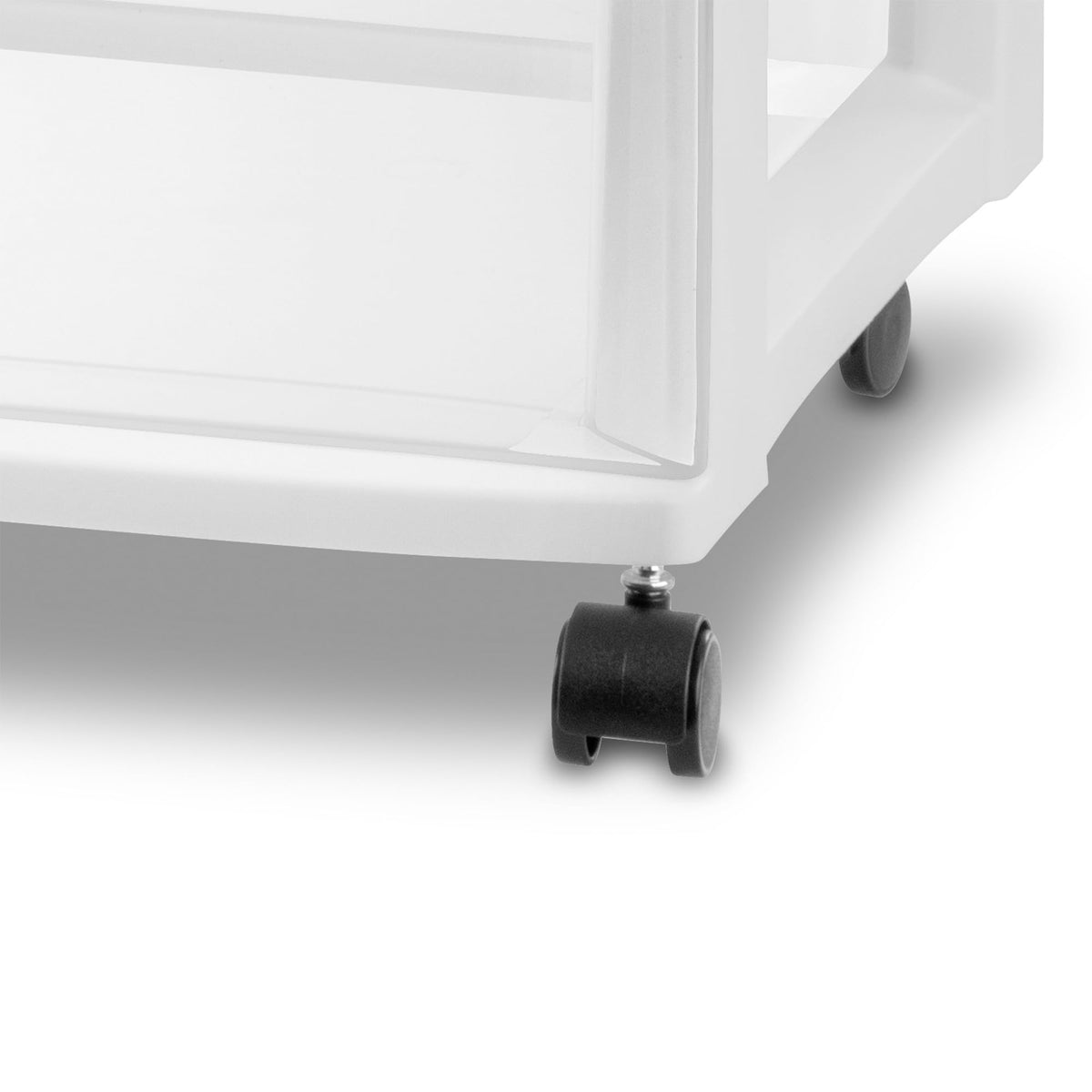 Wide 3 Drawer Plastic Rolling Storage Cart G8395