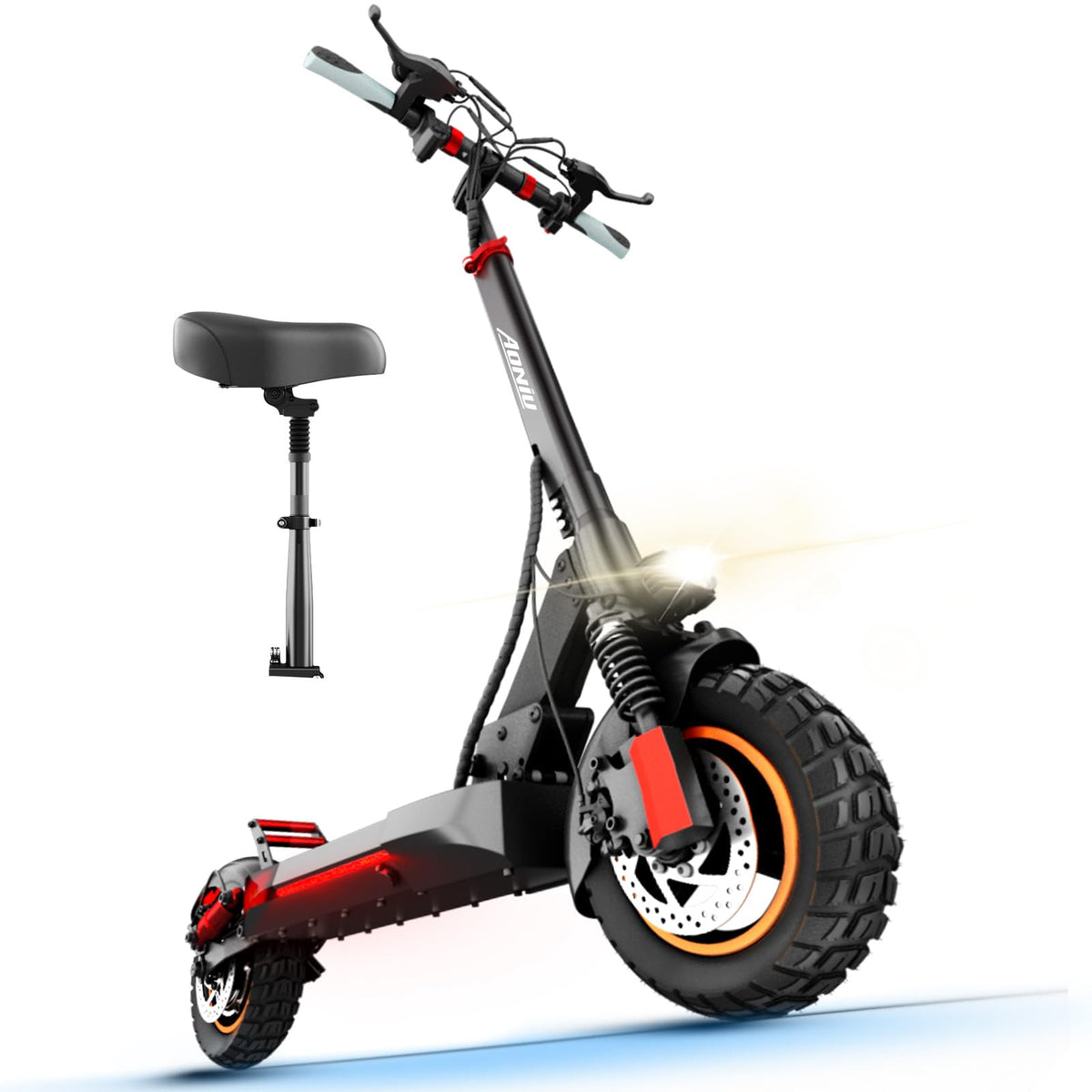 Electric Scooter with Seat 10 inch Off Road Foldable D962954