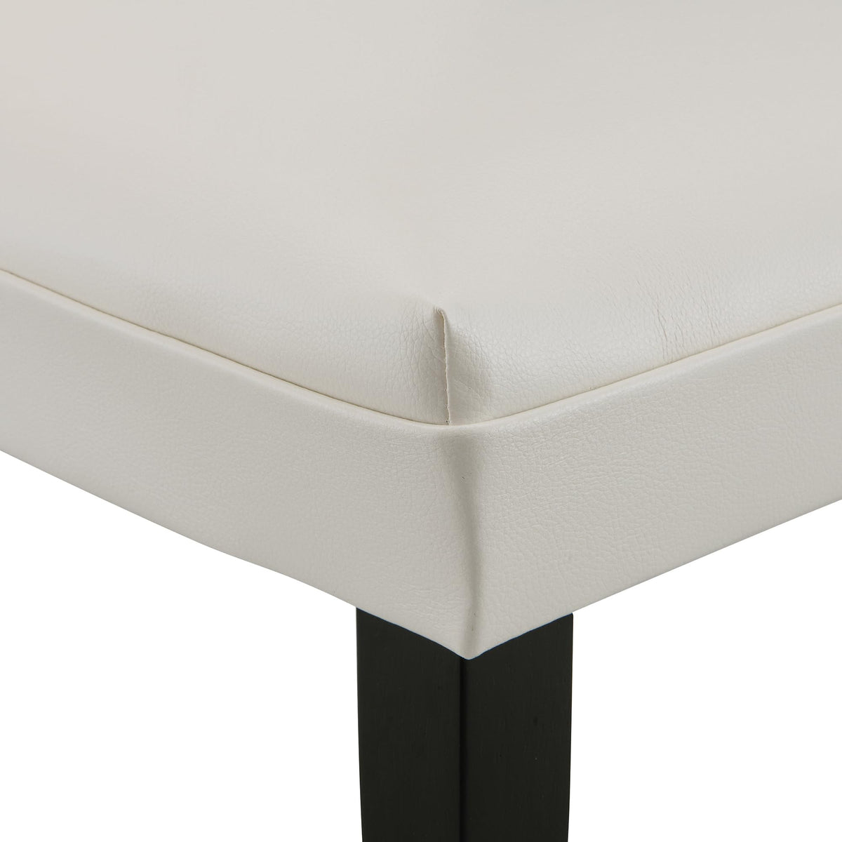 Faux Leather Upholstered Dining Chairs Set of 2 F56371