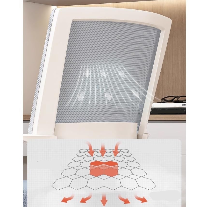 Ergonomic Orange Mesh Office Chair P47006