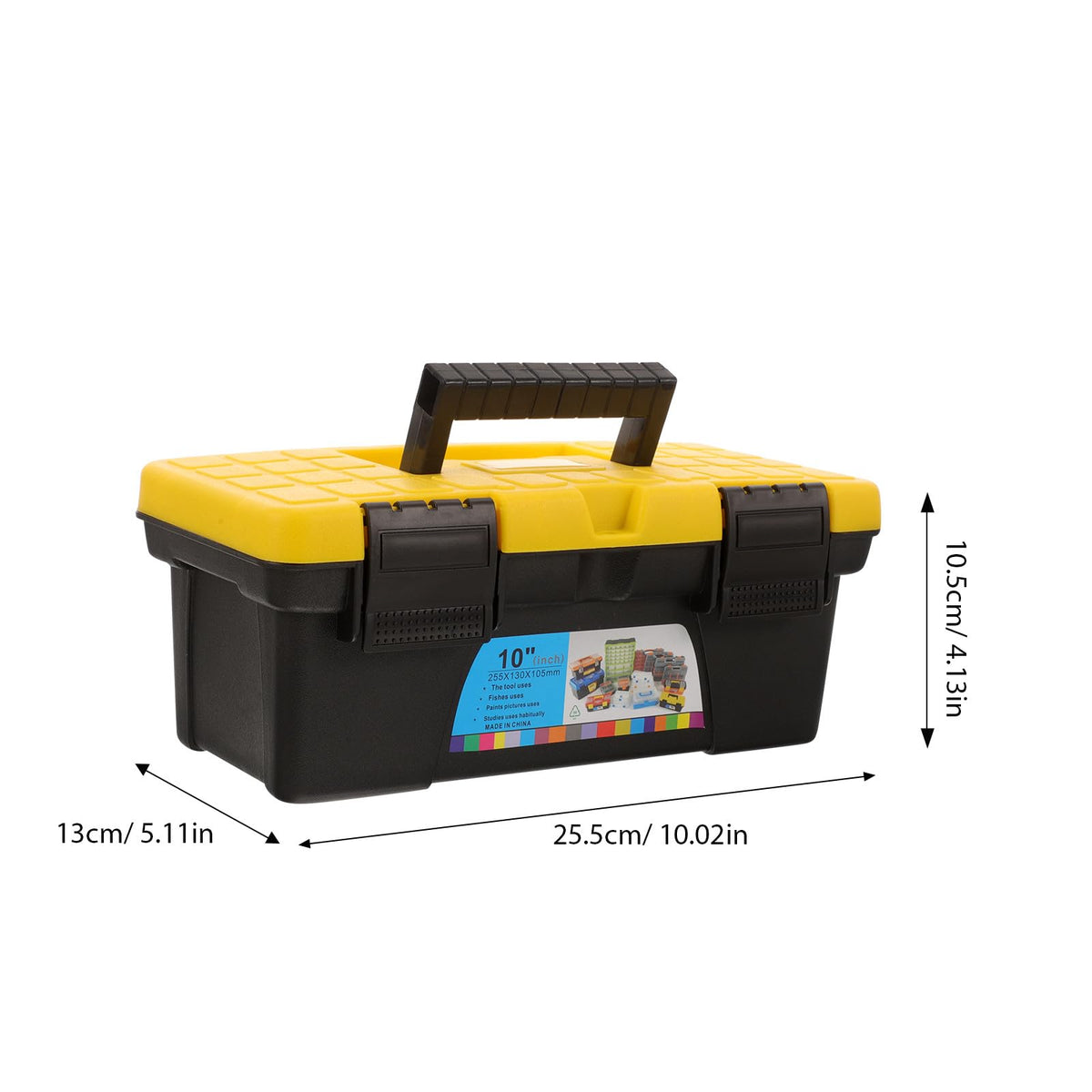 10 Inch Tool Box Organizer Hard Carrying Case T2345