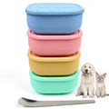 Airtight Pet Wet Food Storage Containers with Lids 4-Pack 12oz Z737454