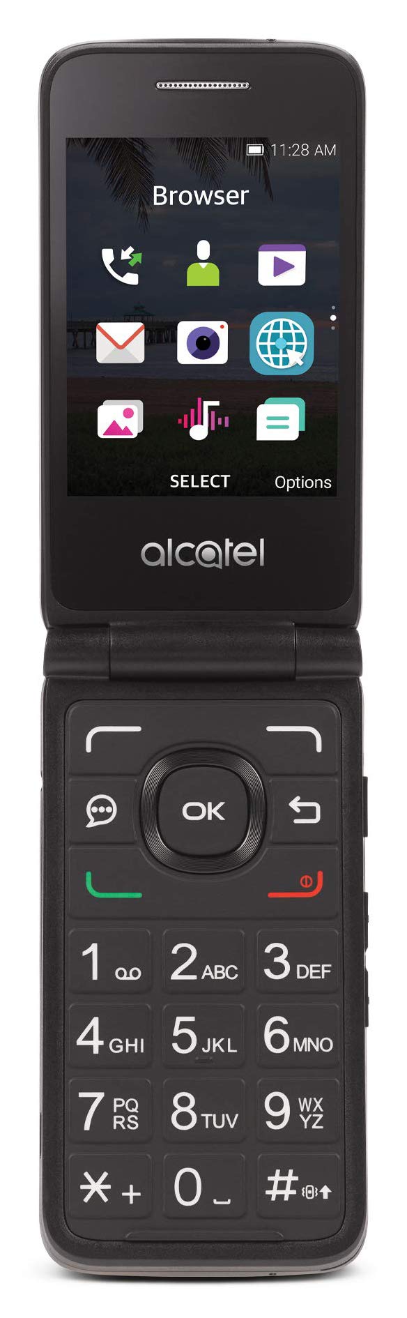 Black 4G Prepaid Flip Phone P2724