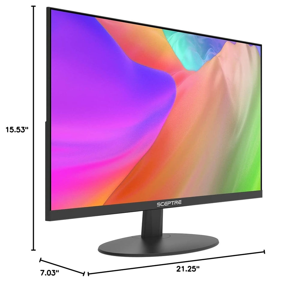 24-Inch IPS LED Computer Monitor 1080p 75Hz Black B6733