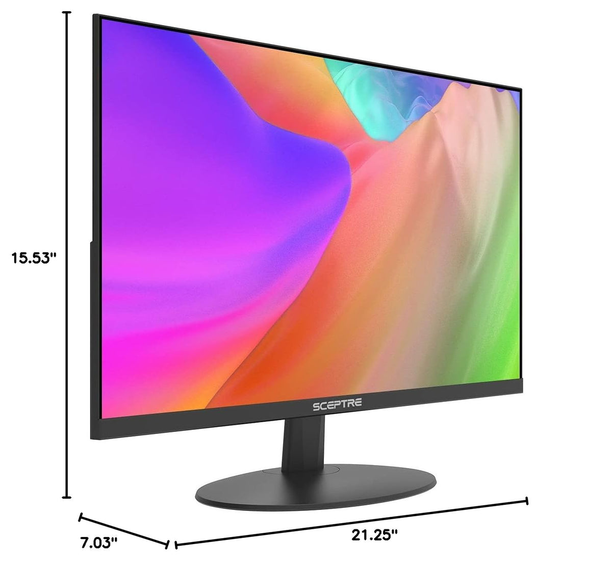 24-Inch IPS LED Computer Monitor 1080p 75Hz Black B6733