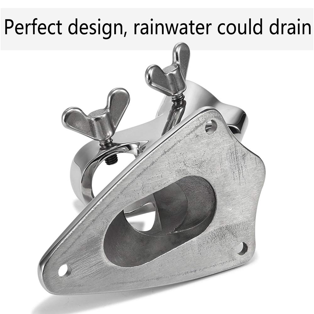 Flag Pole Bracket, 316 Marine Grade Stainless Steel O197