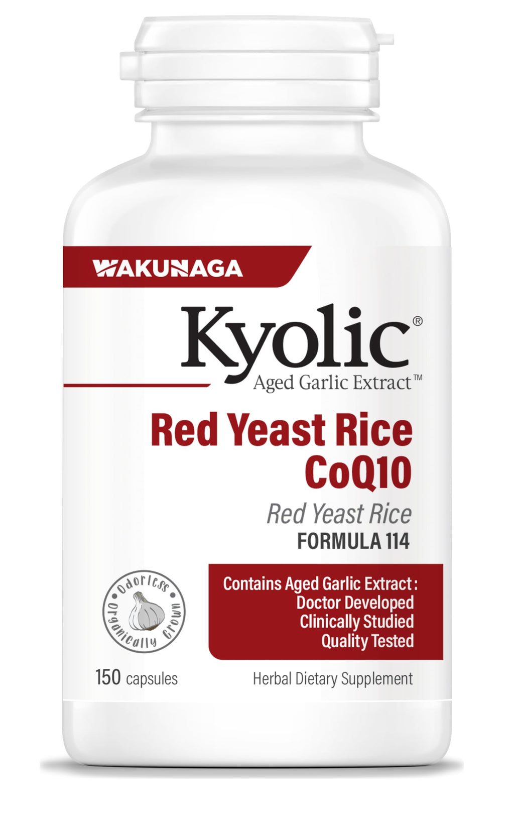 Aged Garlic Extract Red Yeast Rice CoQ10 150 Capsules J89403