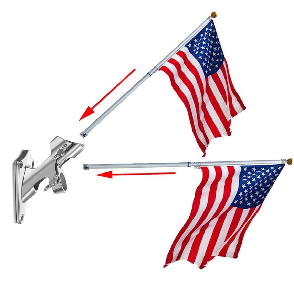 Flag Pole Bracket, 316 Marine Grade Stainless Steel O197
