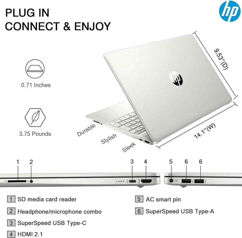 15.6" Touchscreen Laptop 16GB RAM 1.5TB Storage Intel i3 Win 11 Pro S5256