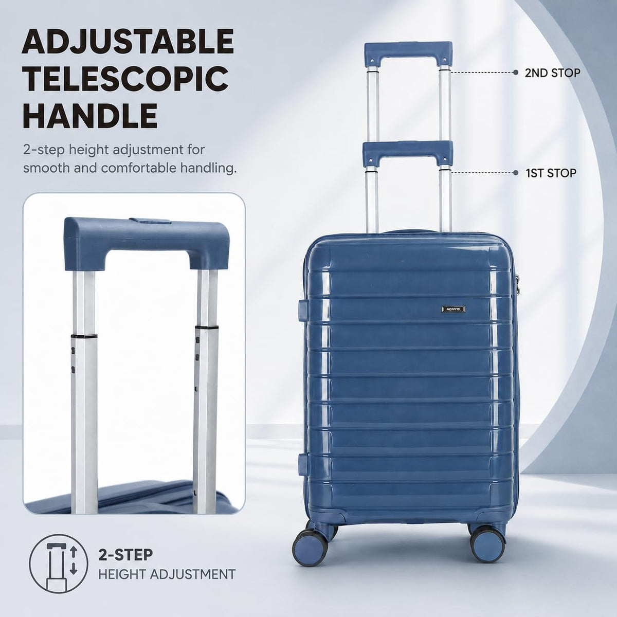 20 Inch Lightweight Hard Shell Spinner Luggage A5512