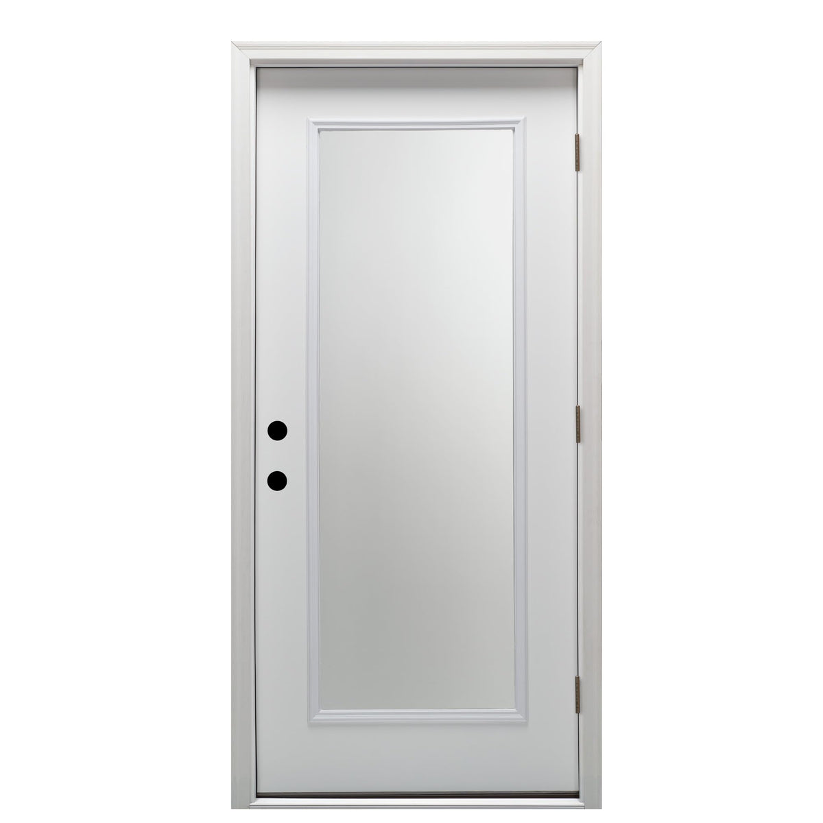 Primed Left Hand Outswing Full Lite Clear Glass Prehung Door C840763