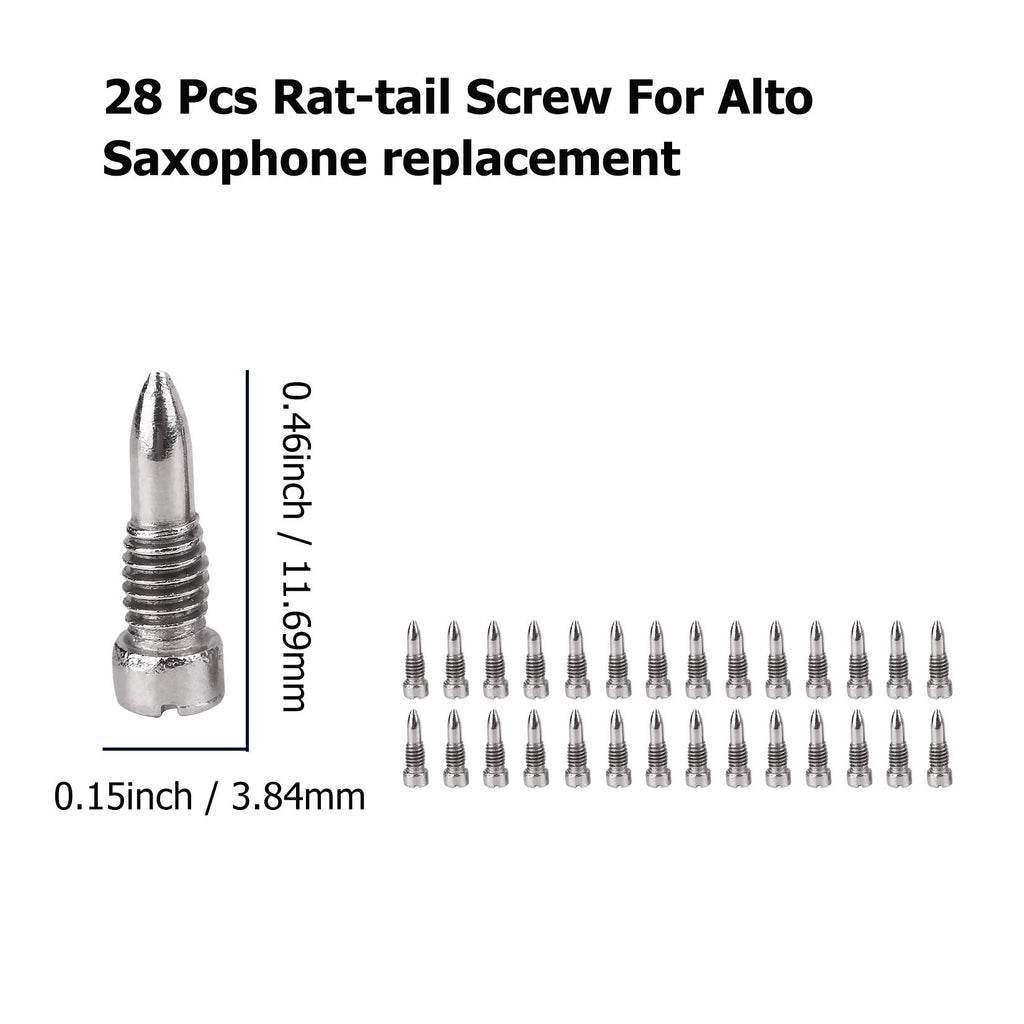 Alto Sax Repair Parts Screws and 25pcs Sax Pads G58303