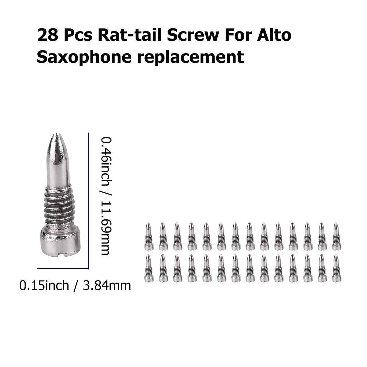 Alto Sax Repair Parts Screws and 25pcs Sax Pads G58303
