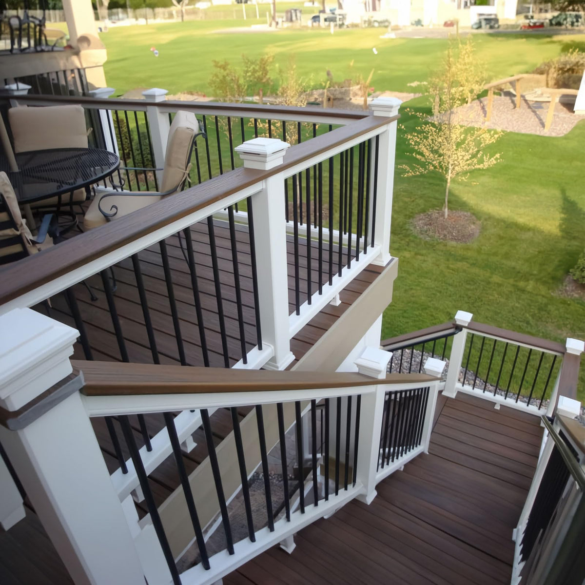 101 Pack 36" Round Black Aluminum Deck Balusters C7779