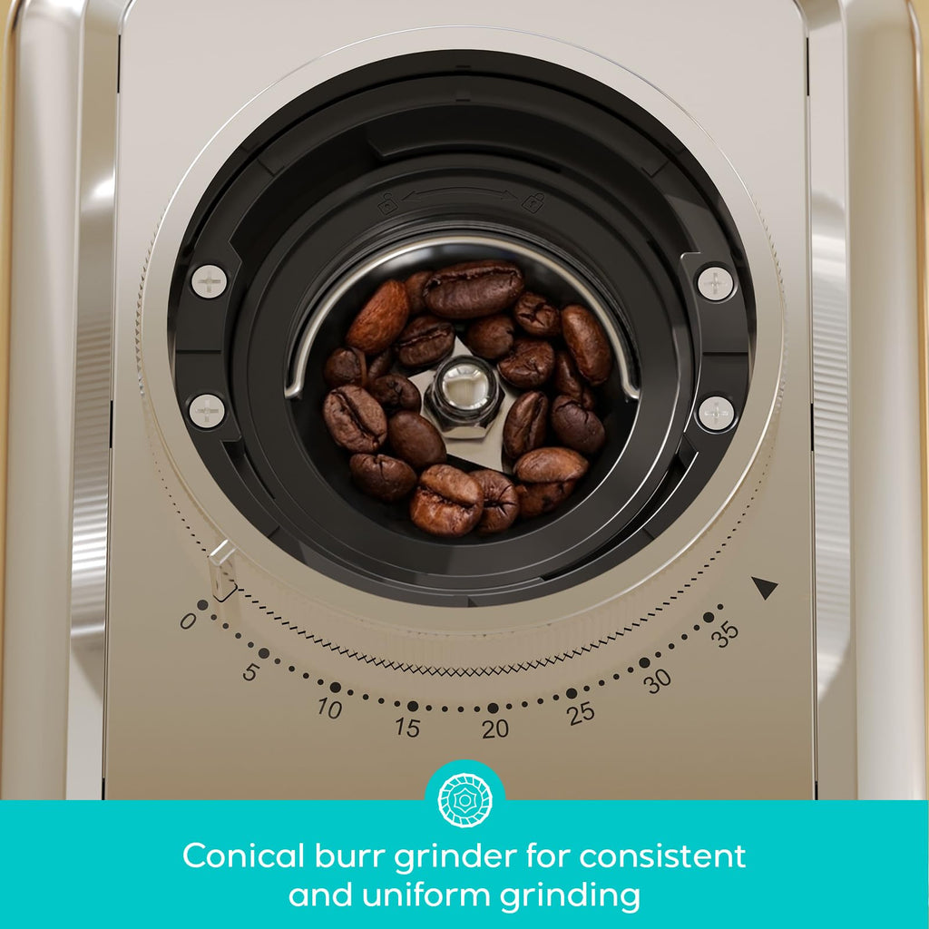 Conical Burr Coffee Grinder with 35 Grind Settings V120195