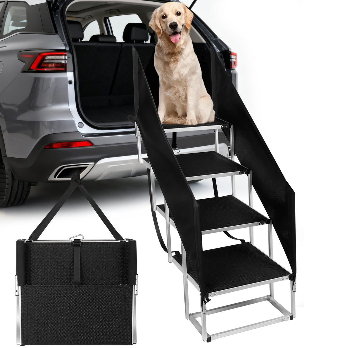 Dog Stairs with Guardrail G43617