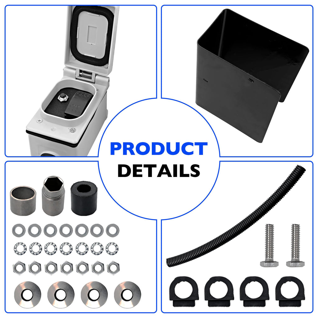 Electric Powered Trailer Jack Kit 12,000 lbs 12V D904009