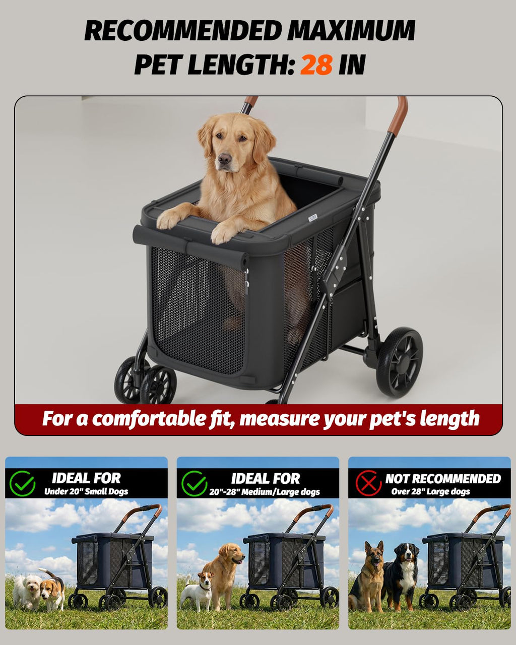 Black Dog Stroller M177459