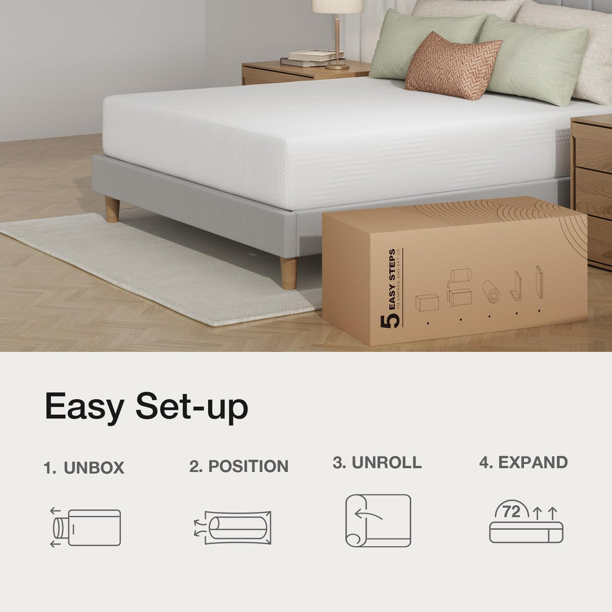 10 Inch Gel Memory Foam Full Mattress Q344