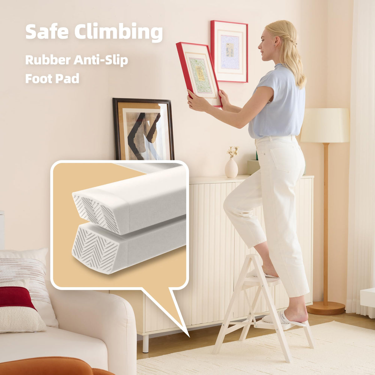 Aluminum Foldable 2 Step Stool C1140