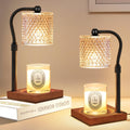 2 Pack Candle Warmer Lamp with Timer Dimmer Adjustable Height D778256