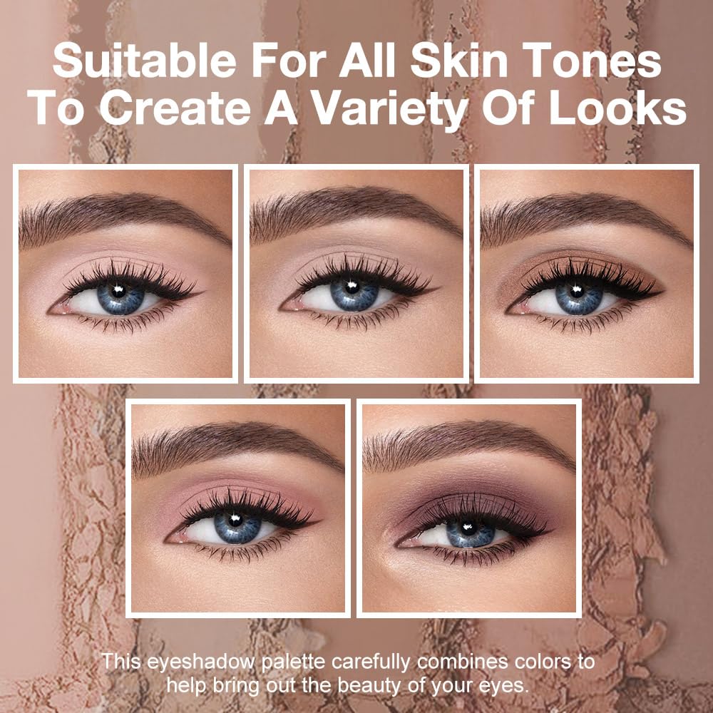 Peach Nude Neutral Matte Eyeshadow Palette N5913