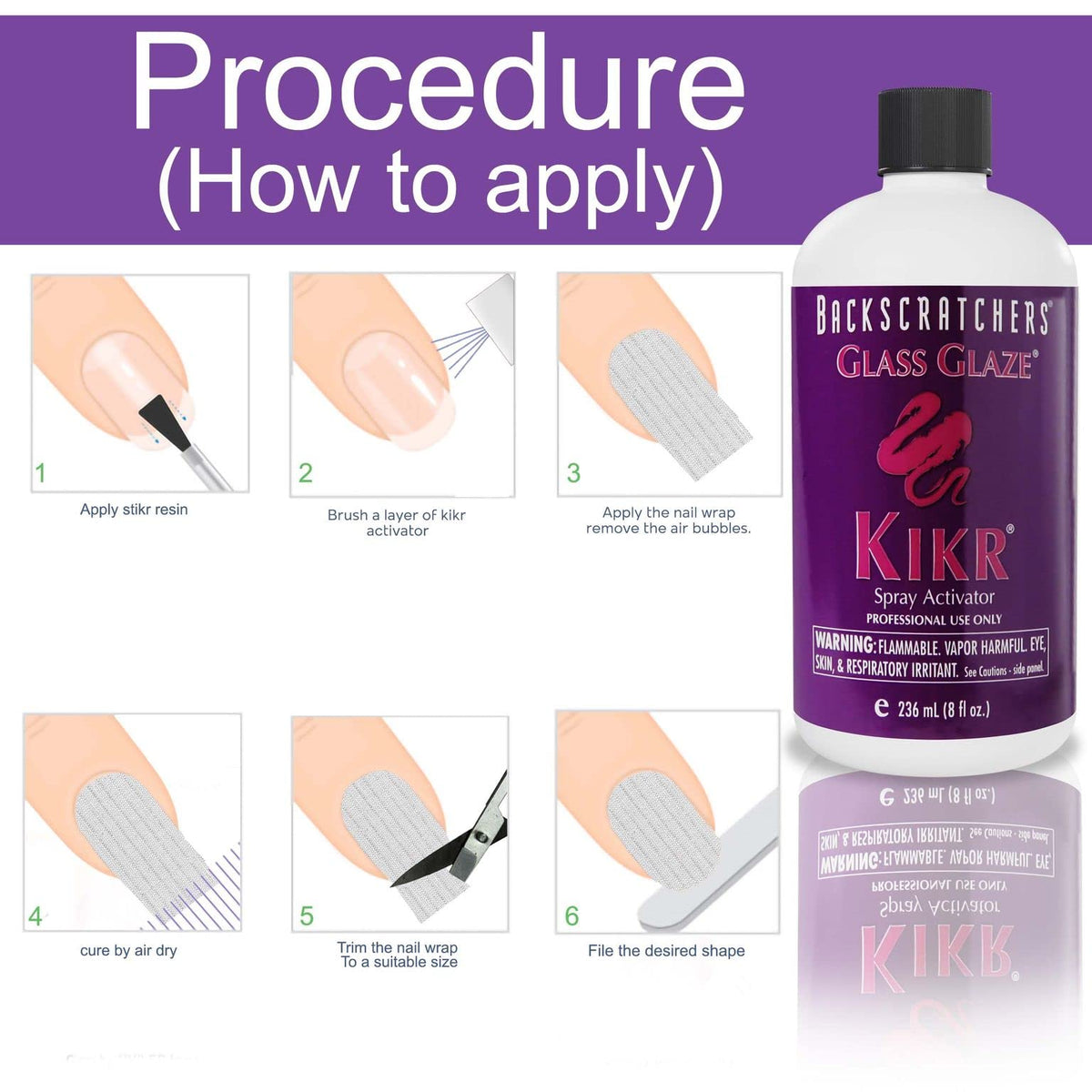 8 Fluid Ounce Glass Glaze Spray Activator F5016
