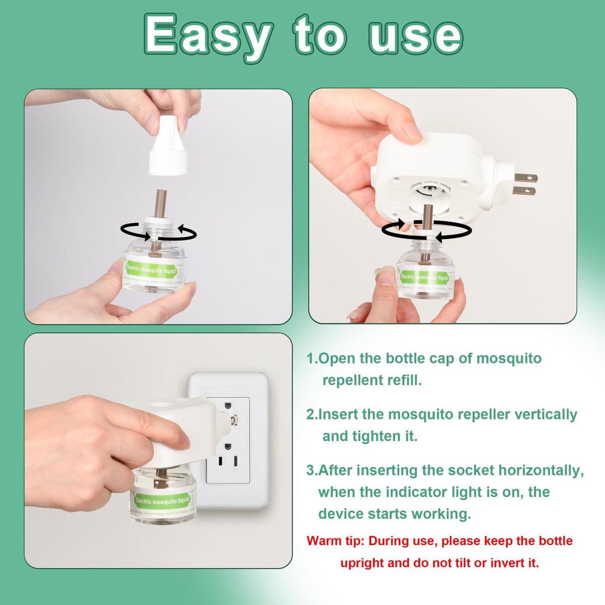 Electronic Mosquito Repellent Plug in with 280 Hr Refills M9865